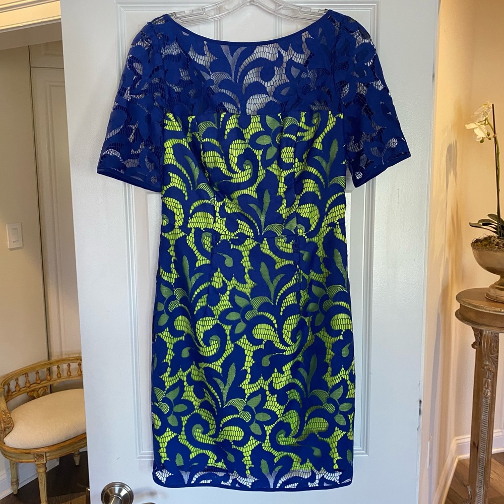 Milly Of New York Lace Overlay Dress